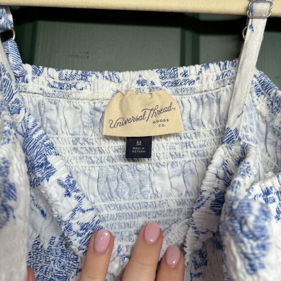 Universal Thread Blue Floral Dress Medium - Picture 3 of 3